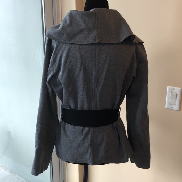 BENETTON Black/Grey Shawl collared Jacket - Picture 4 of 9